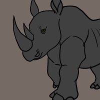 Thumbnail of ANI-3252: West African Black Rhinoceros (M)