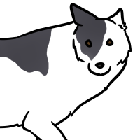 Thumbnail for ANI-3473: Blue &amp; Piebald Grey Wolf (M)