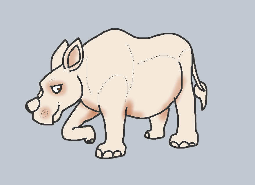 ANI-4053: White Rhinoceros (F)