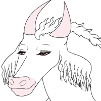 ANI-614: Albino African Forest Buffalo (F)