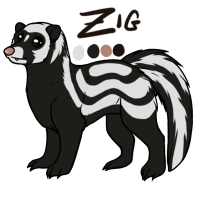 Thumbnail image for ANI-1621: Zig - Striped Polecat